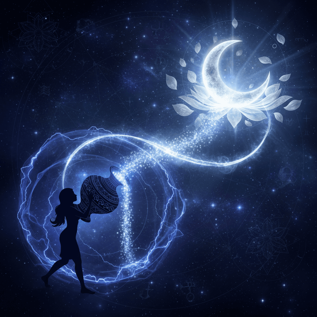 Moon Mahadasha for Kumbh Lagna (Aquarius ascendant) — Vedic astrology composition