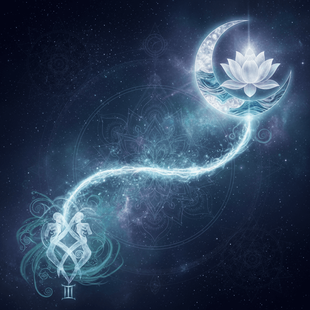 Moon Mahadasha for Mithun Lagna (Gemini ascendant) — Vedic astrology composition