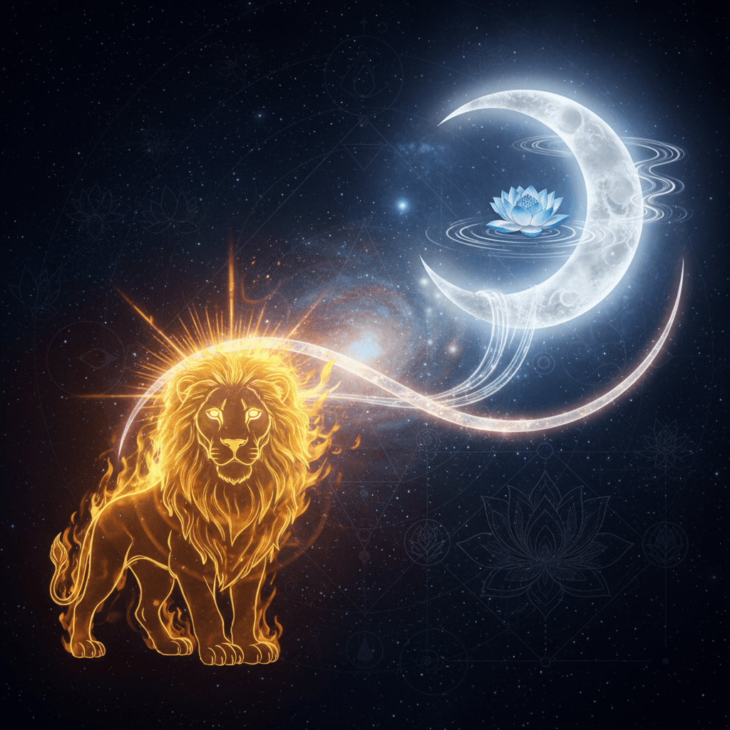 Moon Mahadasha for Simha Lagna (Leo ascendant) — Vedic astrology composition