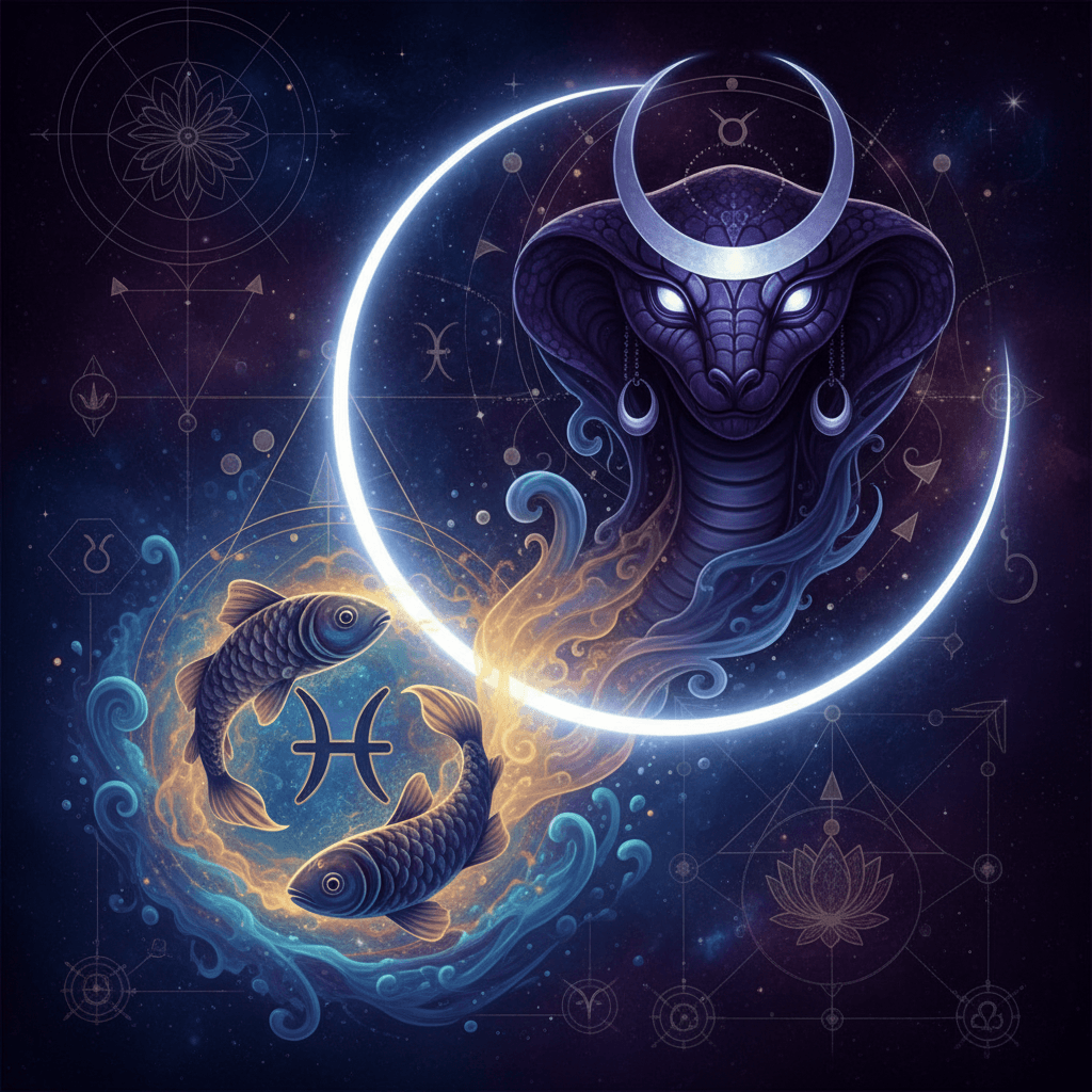 Rahu Mahadasha for Meen Lagna (Pisces ascendant) — Vedic astrology composition
