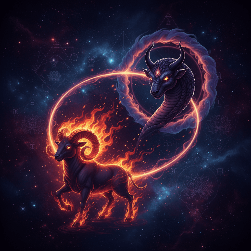 Rahu Mahadasha for Mesh Lagna (Aries ascendant) — Vedic astrology composition