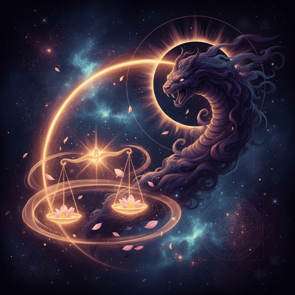 Rahu Mahadasha for Tula Lagna (Libra ascendant) — Vedic astrology composition