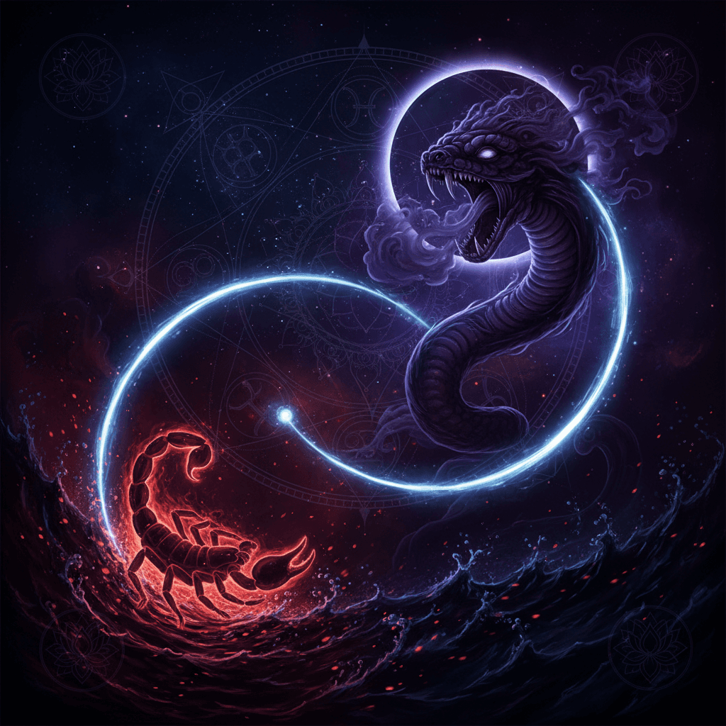 Rahu Mahadasha for Vrishchik Lagna (Scorpio ascendant) — Vedic astrology composition