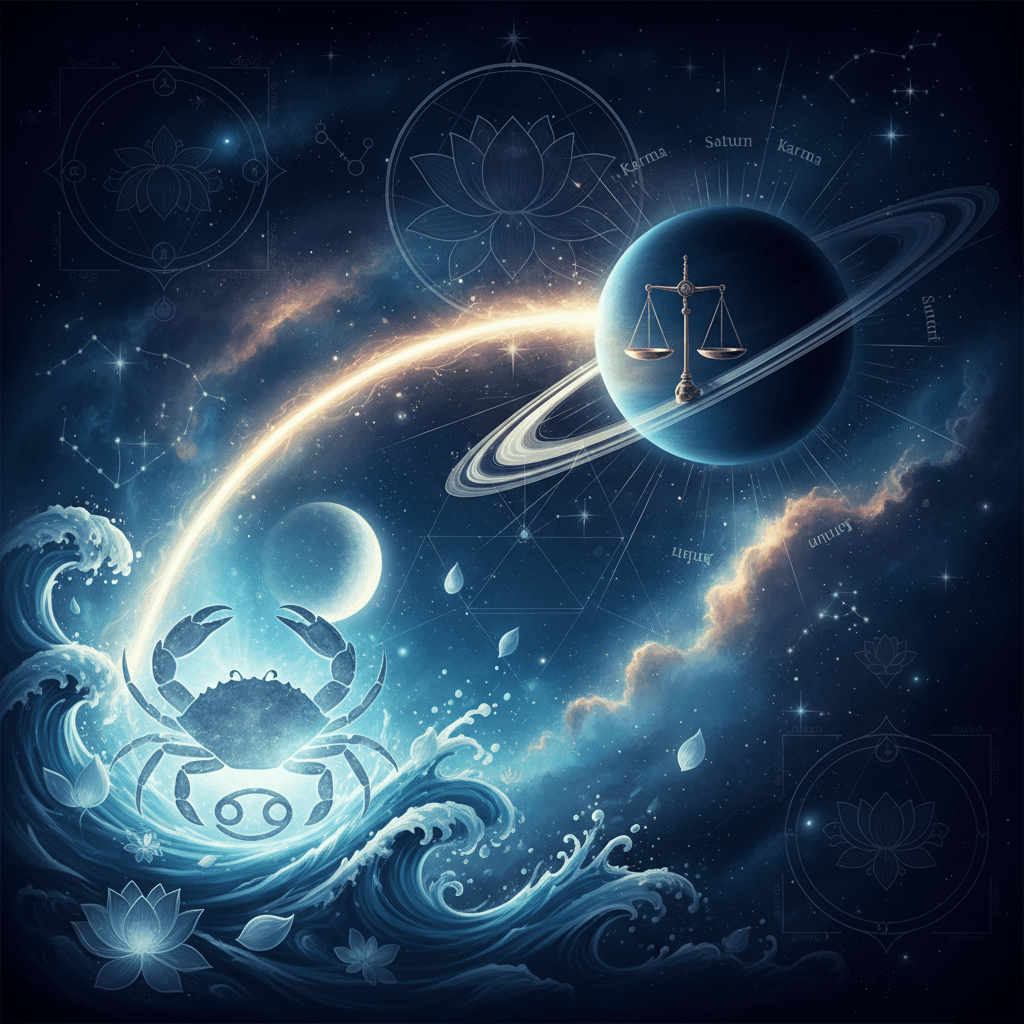 Saturn Mahadasha for Kark Lagna (Cancer ascendant) — Vedic astrology composition