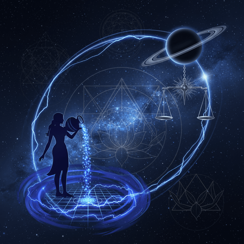 Saturn Mahadasha for Kumbh Lagna (Aquarius ascendant) — Vedic astrology composition