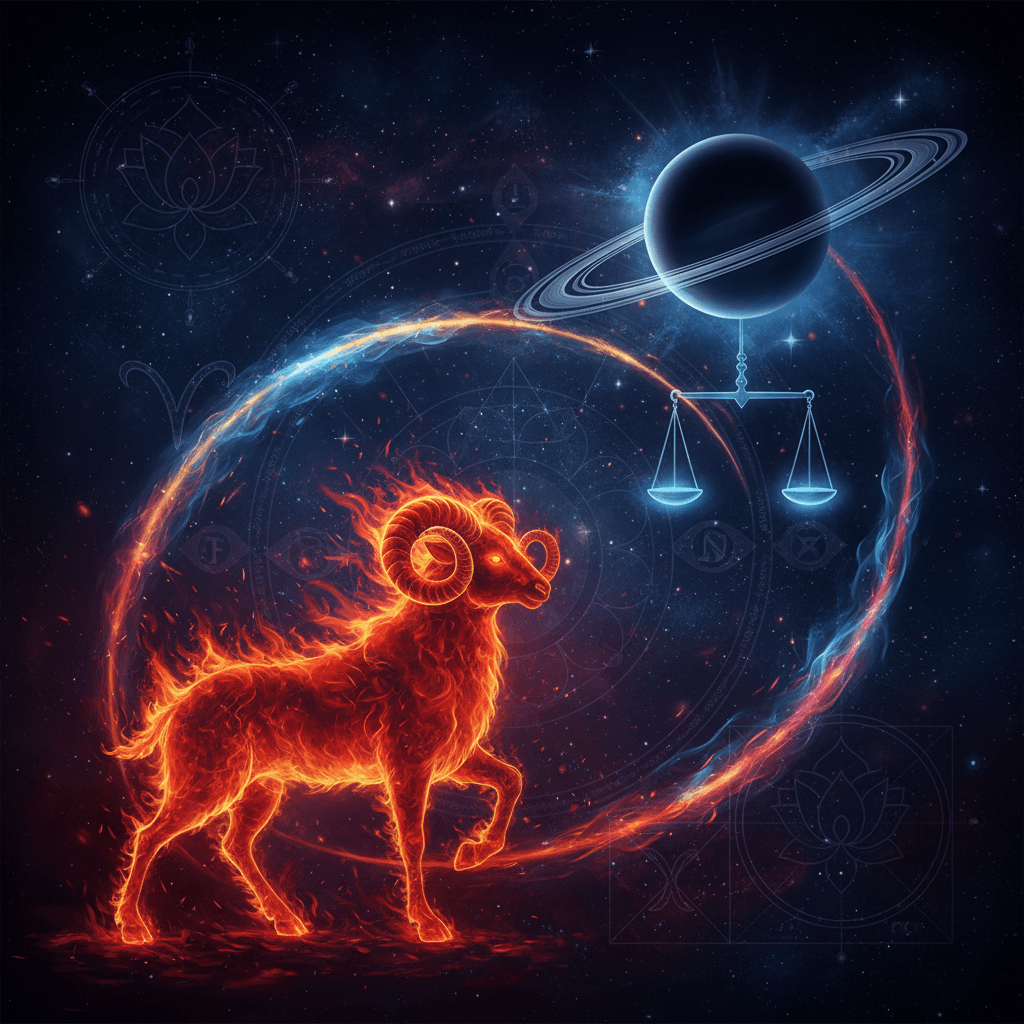 Saturn Mahadasha for Mesh Lagna (Aries ascendant) — Vedic astrology composition