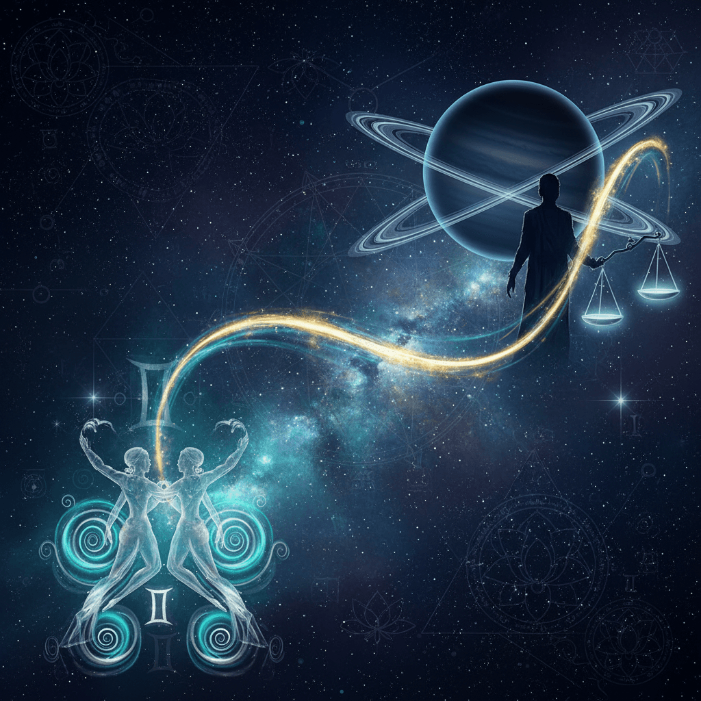 Saturn Mahadasha for Mithun Lagna (Gemini ascendant) — Vedic astrology composition