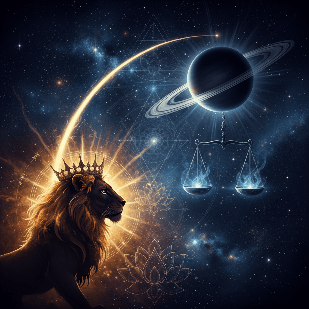 Saturn Mahadasha for Simha Lagna (Leo ascendant) — Vedic astrology composition