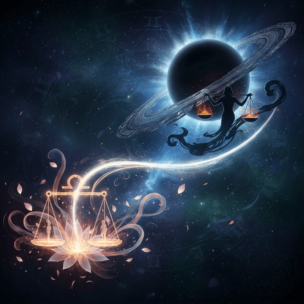 Saturn Mahadasha for Tula Lagna (Libra ascendant) — Vedic astrology composition