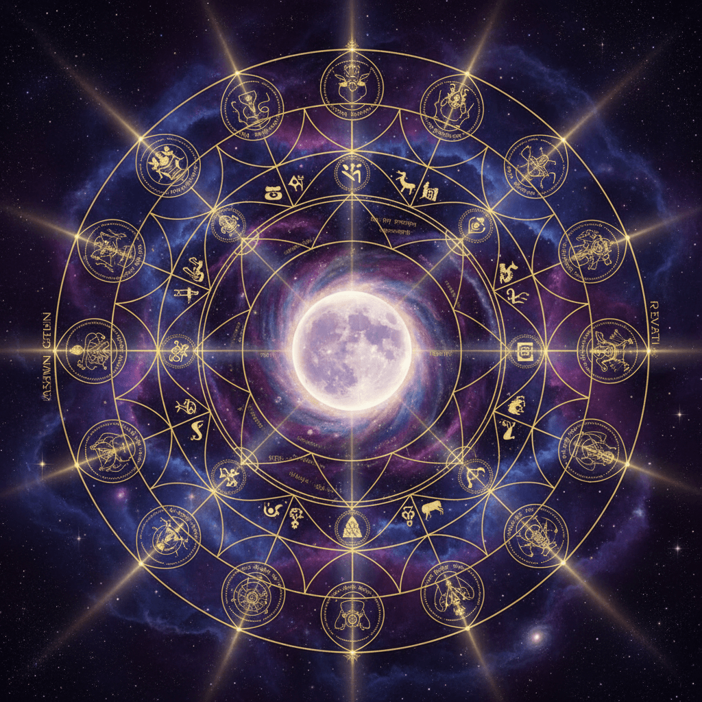 Gandmool Dosha constellation junction illustration