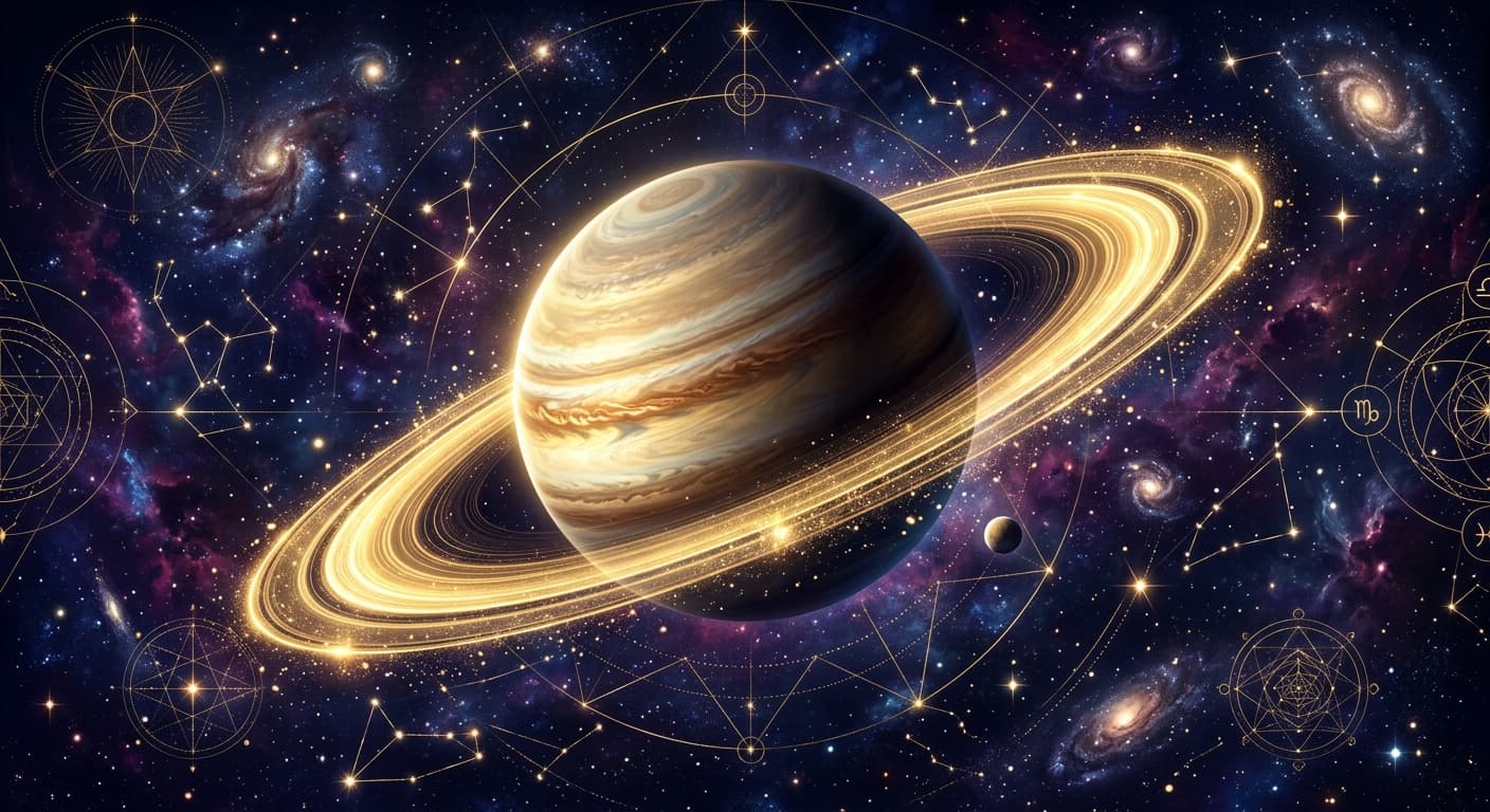Sade Sati Saturn transit illustration