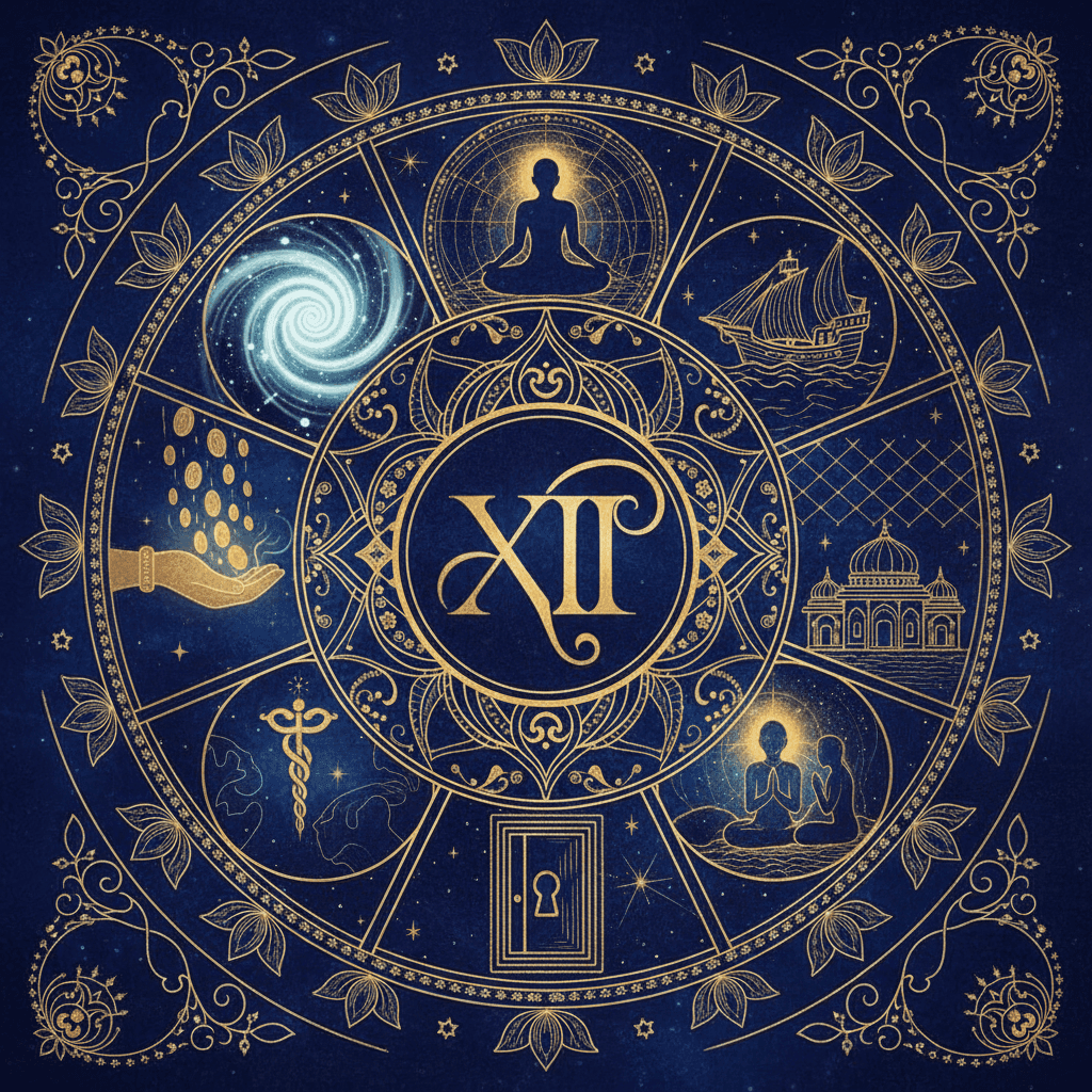 Moksha (द्वादश भाव — व्यय भाव) — 12th house Vedic astrology, ruled by Jupiter