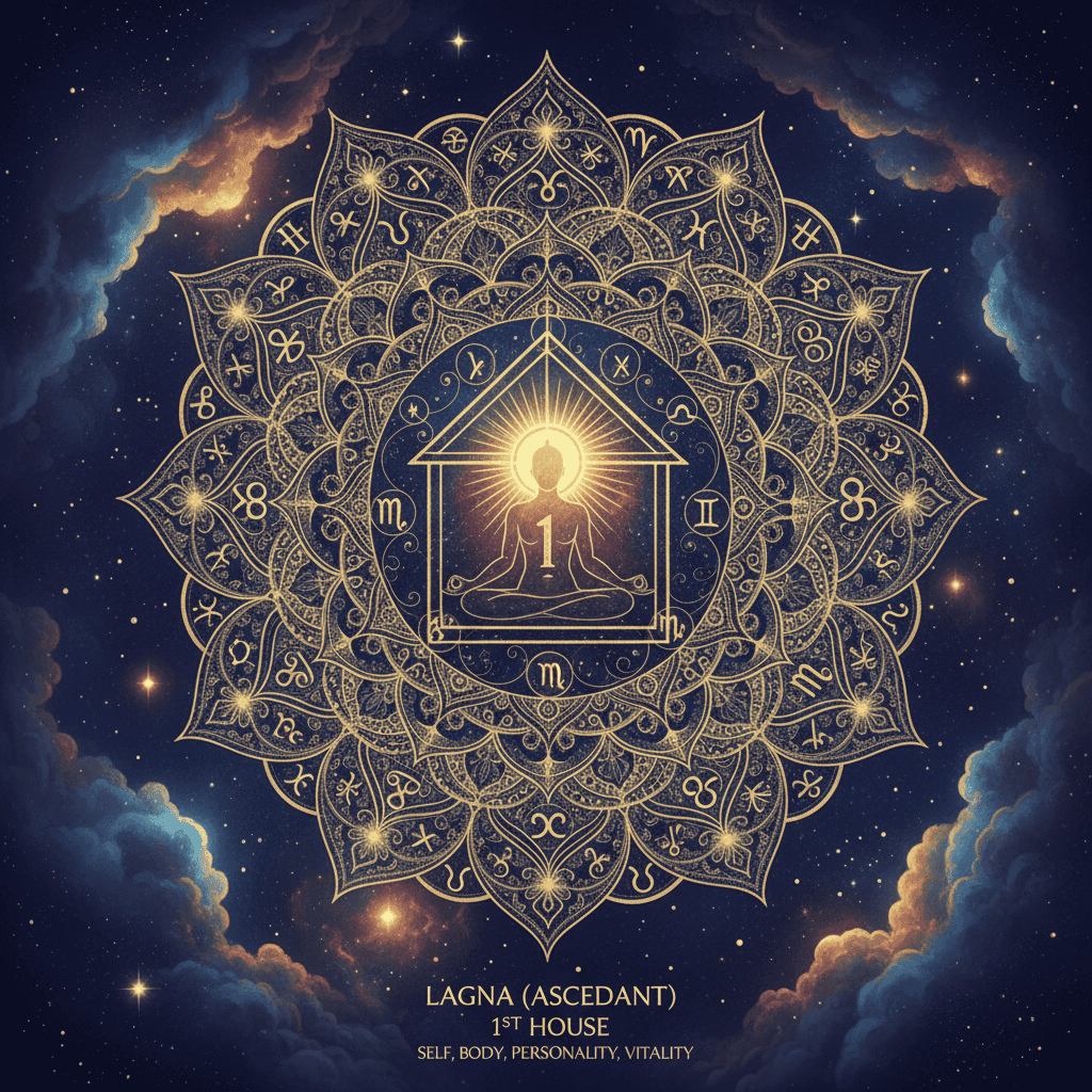 Lagna (प्रथम भाव — लग्न) — 1st house Vedic astrology, ruled by Mars