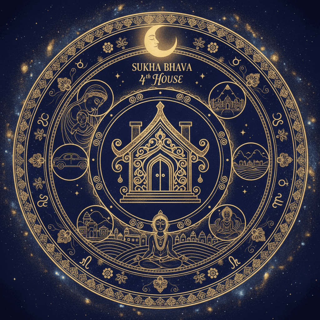 Home (चतुर्थ भाव — सुख भाव) — 4th house Vedic astrology, ruled by Moon