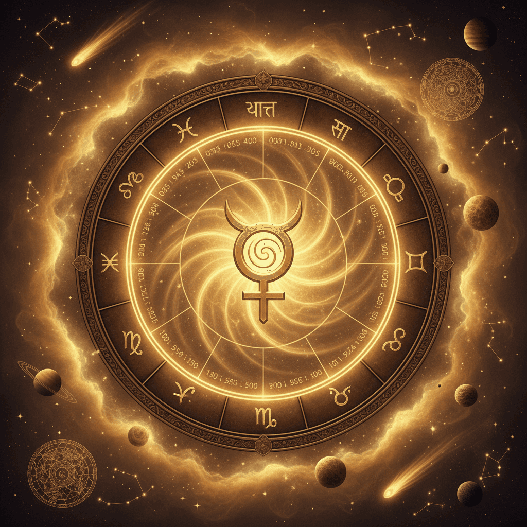 शुक्र महादशा (Venus Mahadasha) — 20 वर्ष वैदिक ज्योतिष चित्र