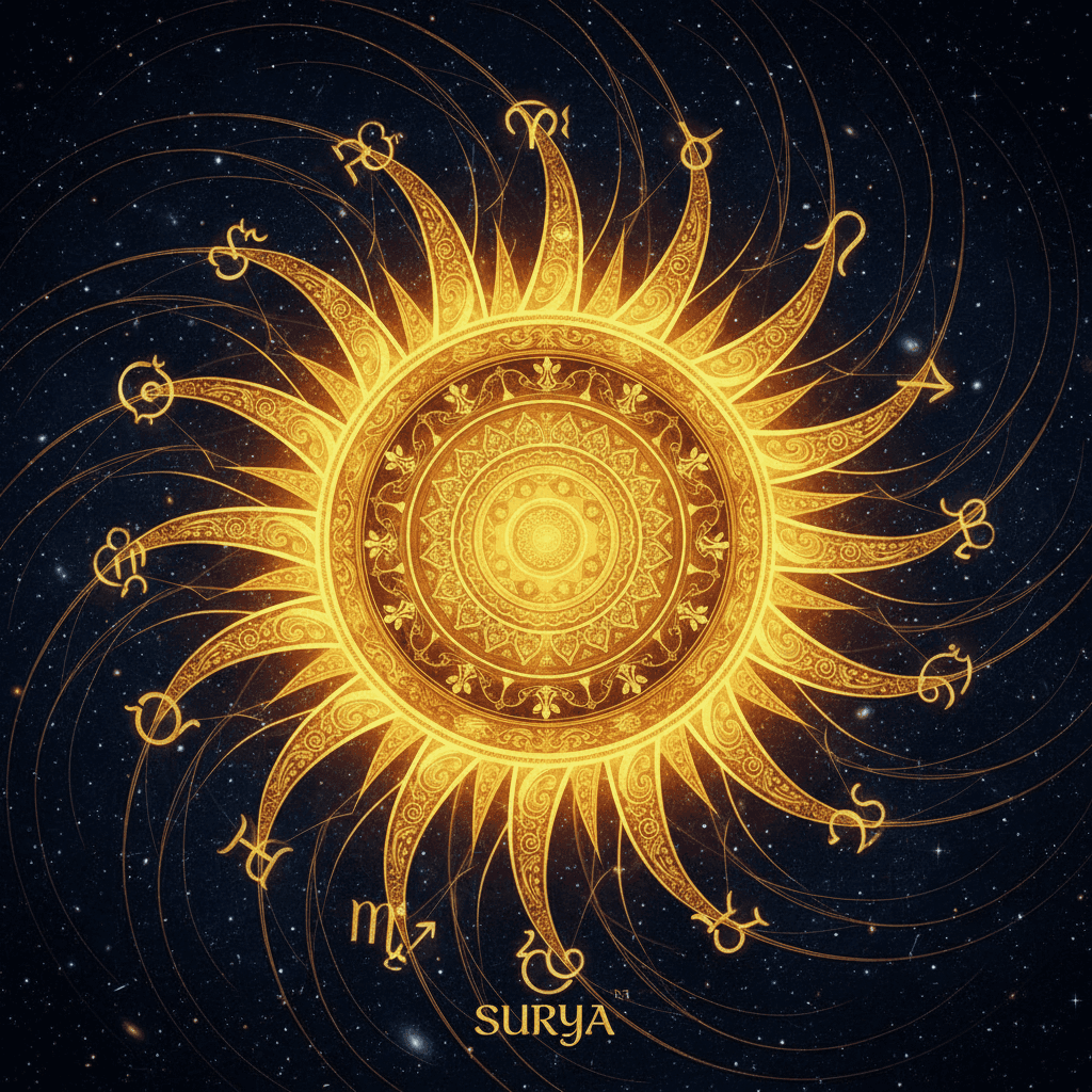 Sun (सूर्य) — Vedic astrology planet, signifies Soul, authority, father, vitality