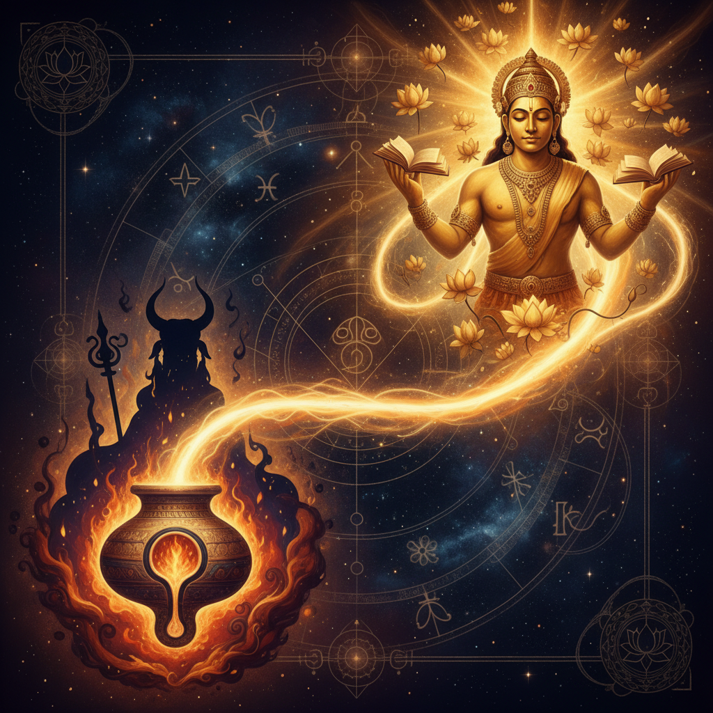 குரு Bharani நட்சத்திரத்தில் — Yama (god of death and justice) தெய்வம், transformation, responsibility, intense குணம், வேத ஜோதிட விளைவுகள்