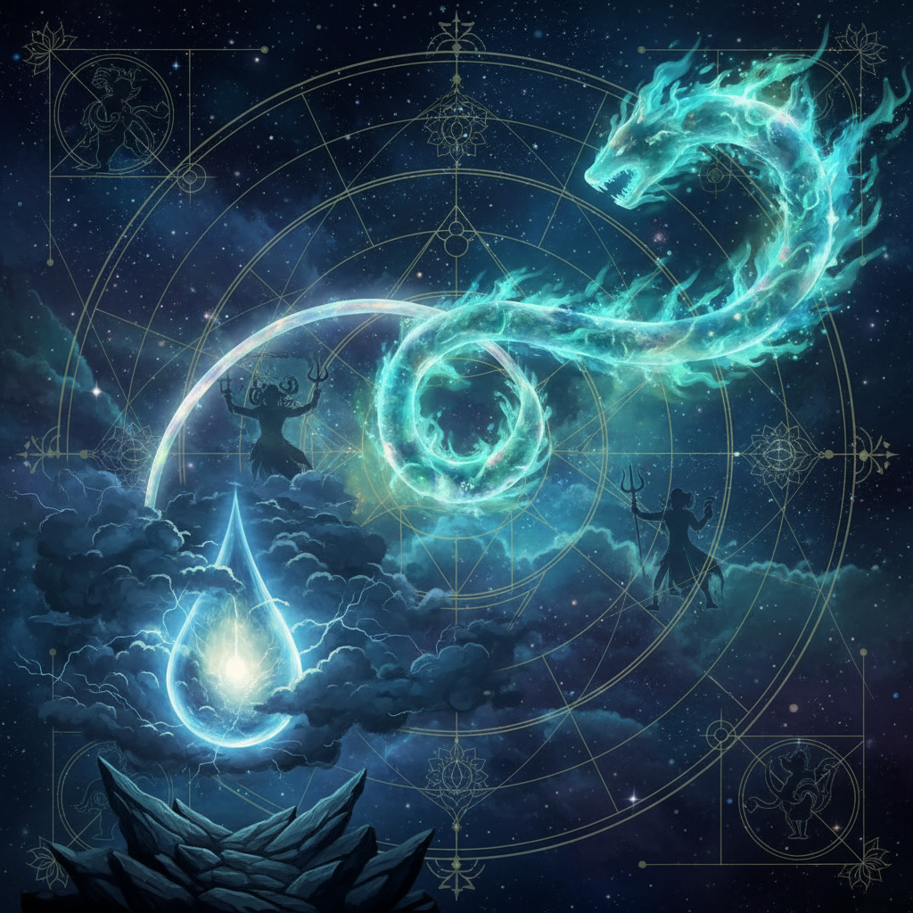 केतु आर्द्रा नक्षत्र में — Rudra (storm god) देवता, storm, destruction for renewal, intense emotions गुण, वैदिक ज्योतिष प्रभाव