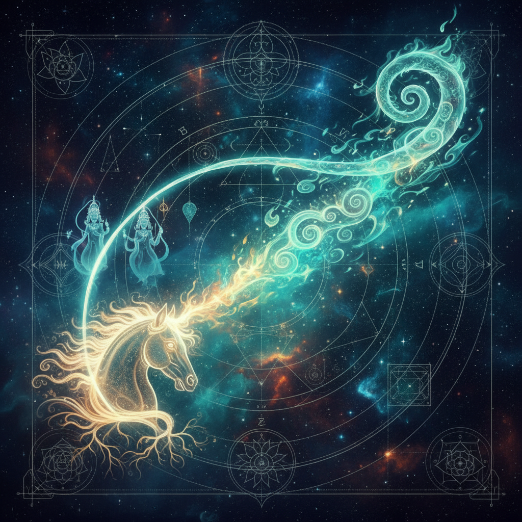 Ketu in Ashwini Nakshatra — Ashwini Kumaras (divine physicians) deity, swift, healing, new beginnings quality, Vedic astrology effects