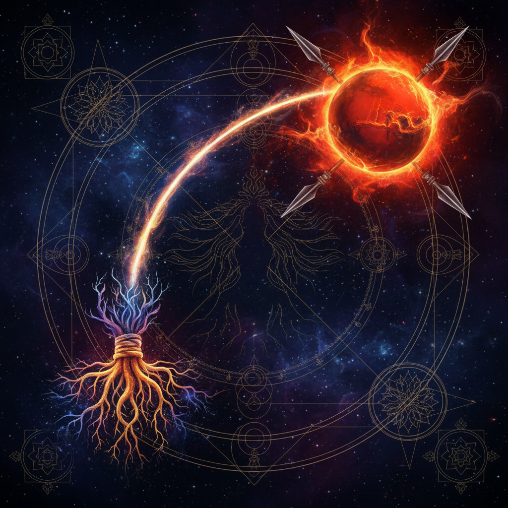 Mars in Mula Nakshatra — Nirriti (goddess of dissolution) deity, roots, dissolution, philosophical, intense quality, Vedic astrology effects