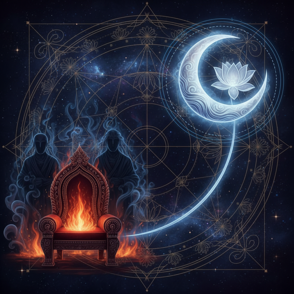 चंद्र मघा नक्षत्र में — Pitru (ancestors) देवता, regal, authoritative, ancestral, powerful गुण, वैदिक ज्योतिष प्रभाव