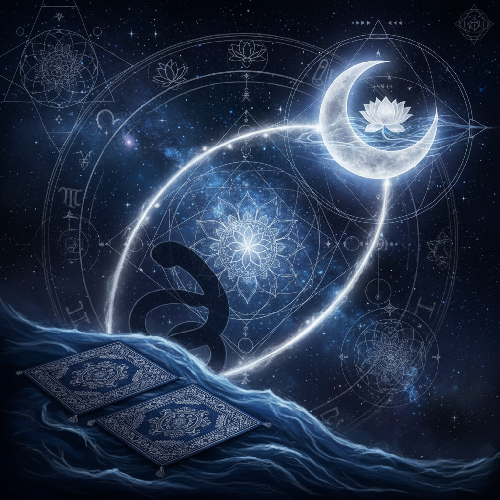 चंद्र उत्तर भाद्रपद नक्षत्र में — cosmic forces देवता, mysterious, transformative गुण, वैदिक ज्योतिष प्रभाव