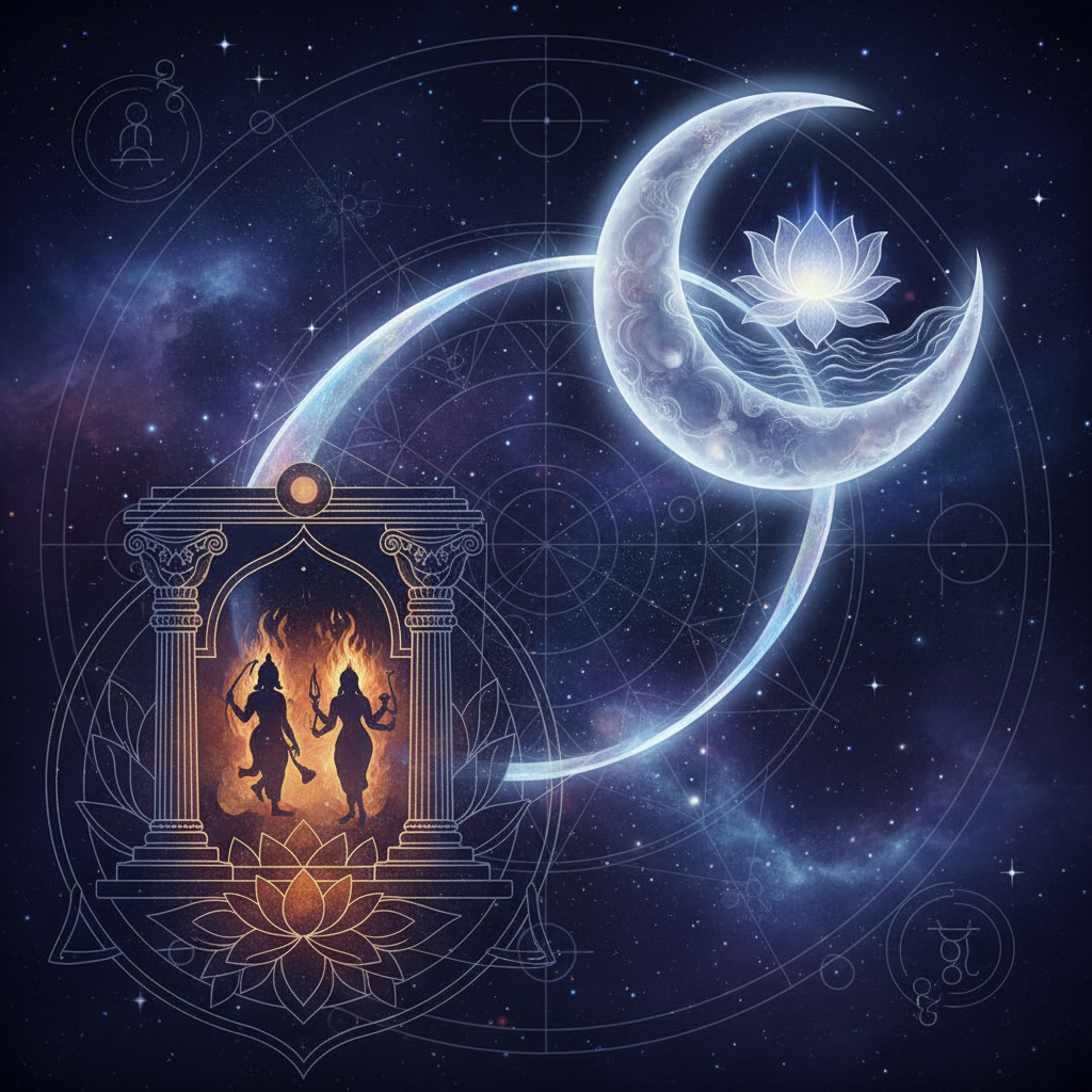 चंद्र विशाखा नक्षत्र में — Indra and Agni देवता, determined, purposeful, ambitious, dual nature गुण, वैदिक ज्योतिष प्रभाव