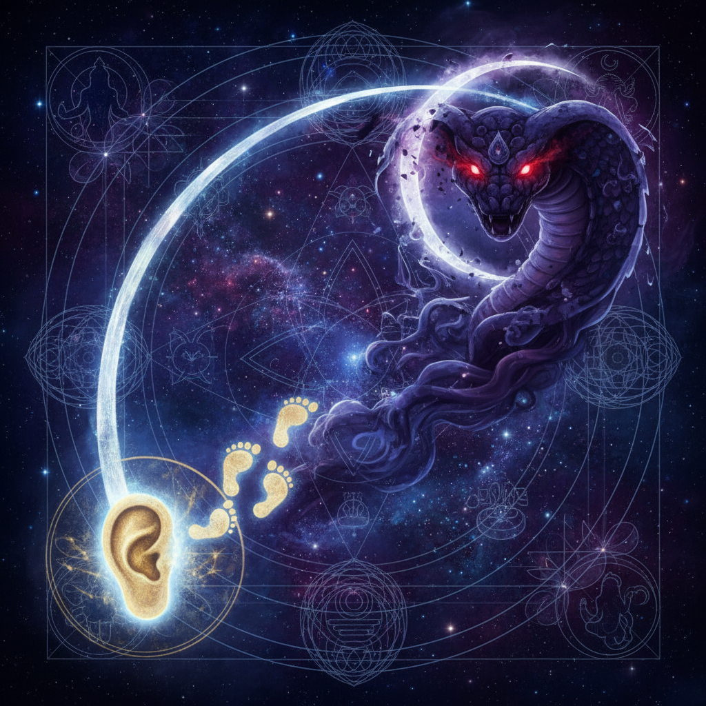 Rahu in Shravana Nakshatra — Vishnu (preserver) deity, learning, listening, communication, connection quality, Vedic astrology effects