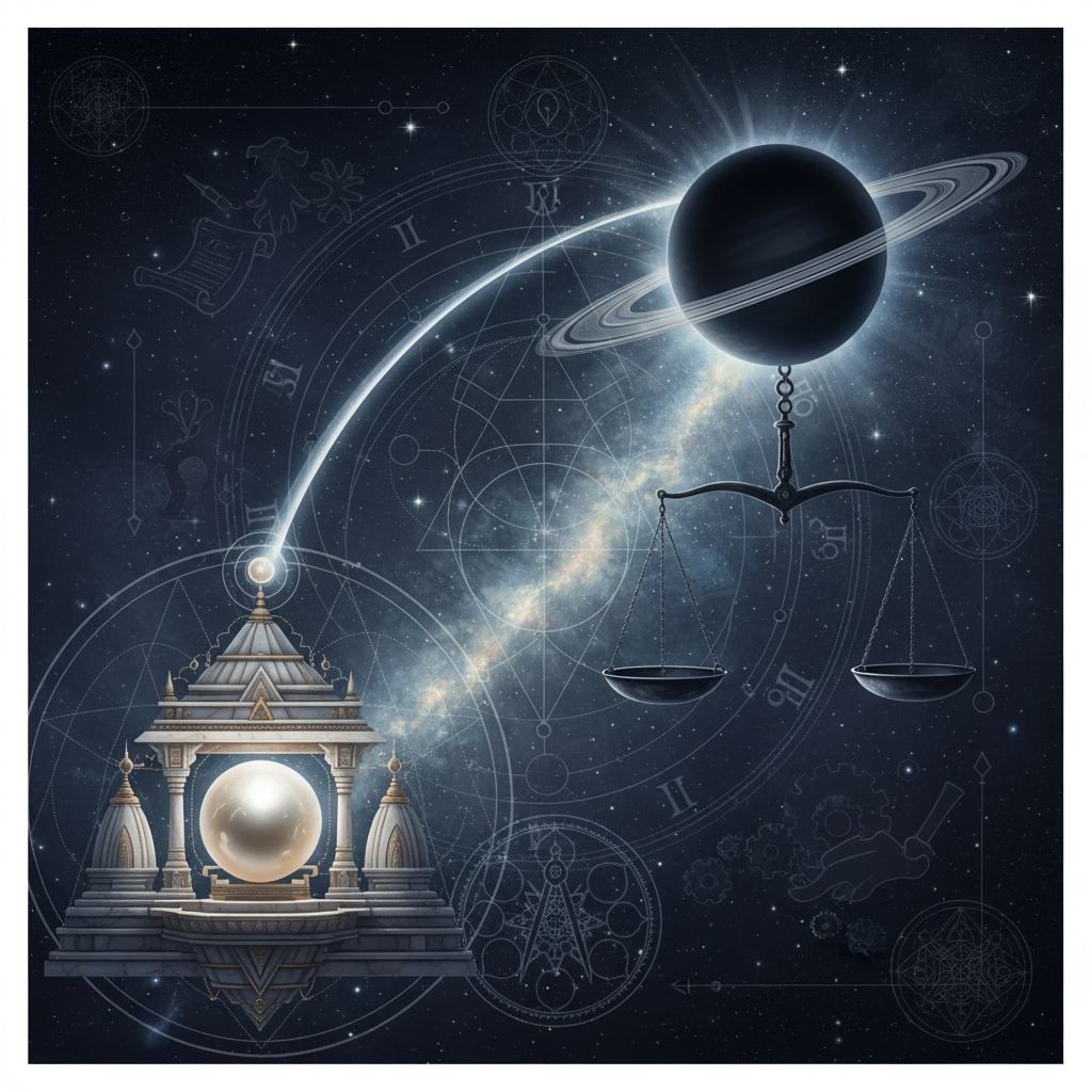 Saturn in Chitra Nakshatra — Vishwakarma (celestial architect) deity, brilliant, creative, orderly, artistic quality, Vedic astrology effects