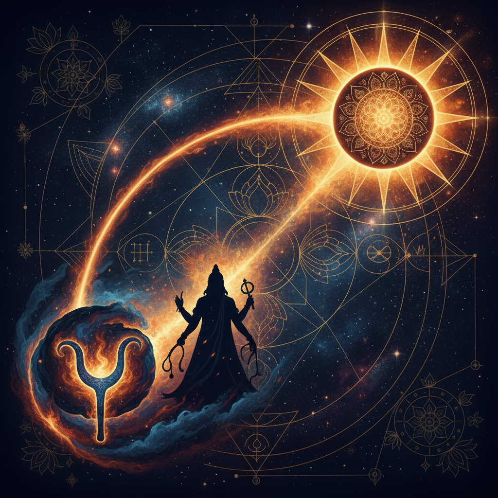 Sun in Bharani Nakshatra — Yama (god of death and justice) deity, transformation, responsibility, intense quality, Vedic astrology effects