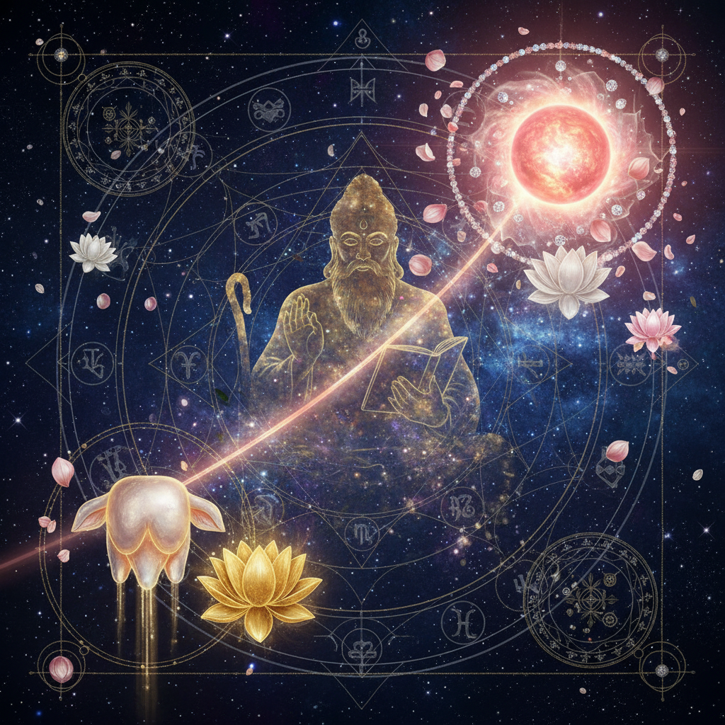 Venus in Pushya Nakshatra — Brihaspati (Jupiter) deity, nourishing, prosperous, wise, protective quality, Vedic astrology effects